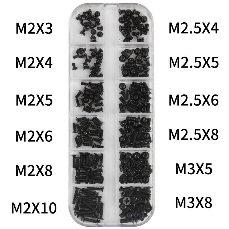 Laptop Electronics Accessories - 240szt M2 M2.5 M3 Zestaw śrub