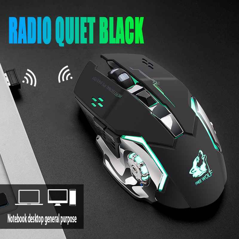 Laptop Electronics Accessories - Darmowa Wolf X8 bezprzewodowa mysz do