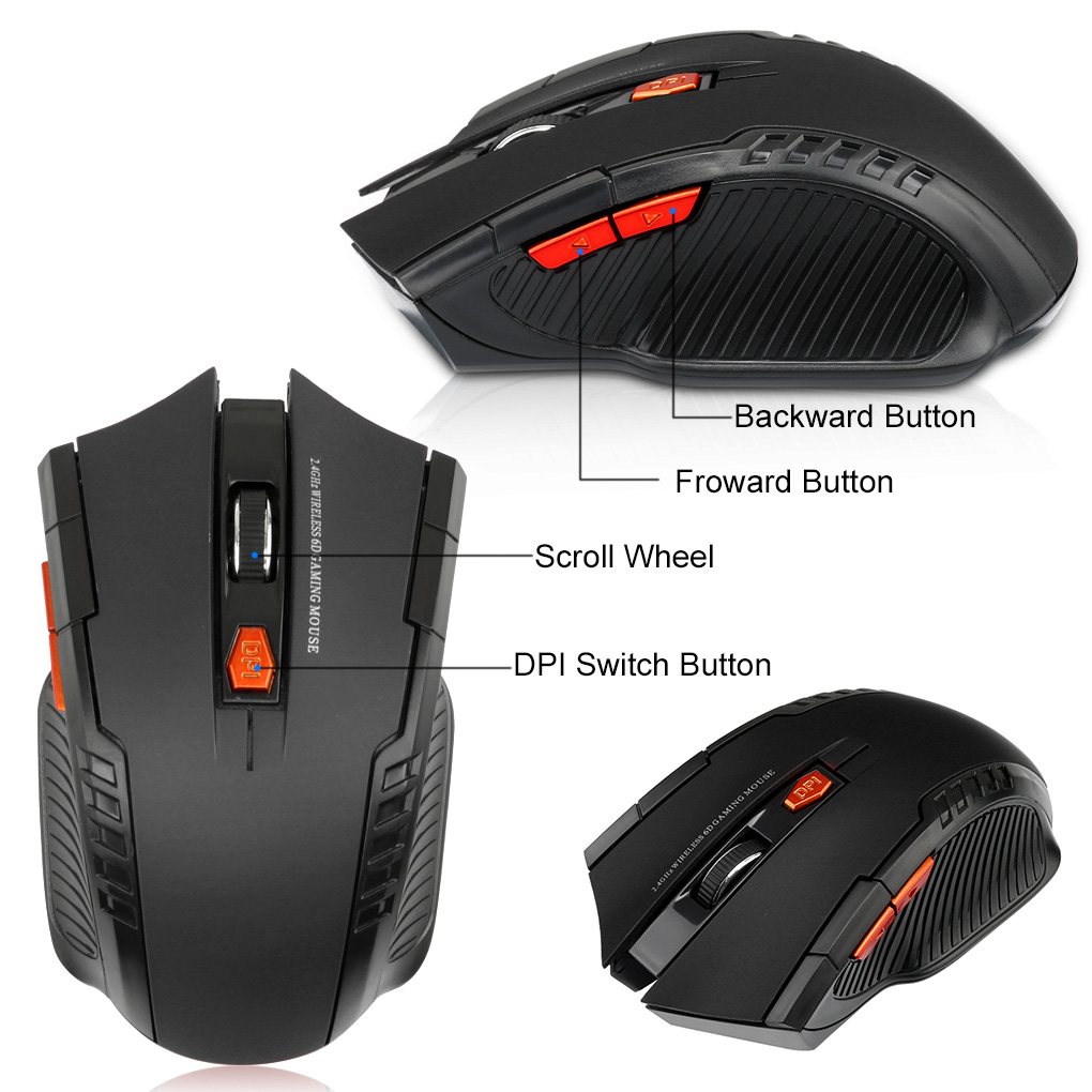 Mysz bezprzewodowa 2.4G 1600 D – Laptop Electronics Accessories recenzja i cena